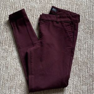 Kut From the Kloth Mia Ankle Skinny in Port Wine